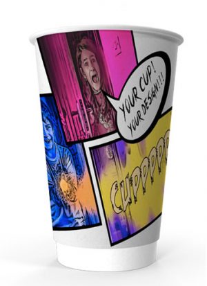 16oz Printed Paper Eco-Coffee Cups