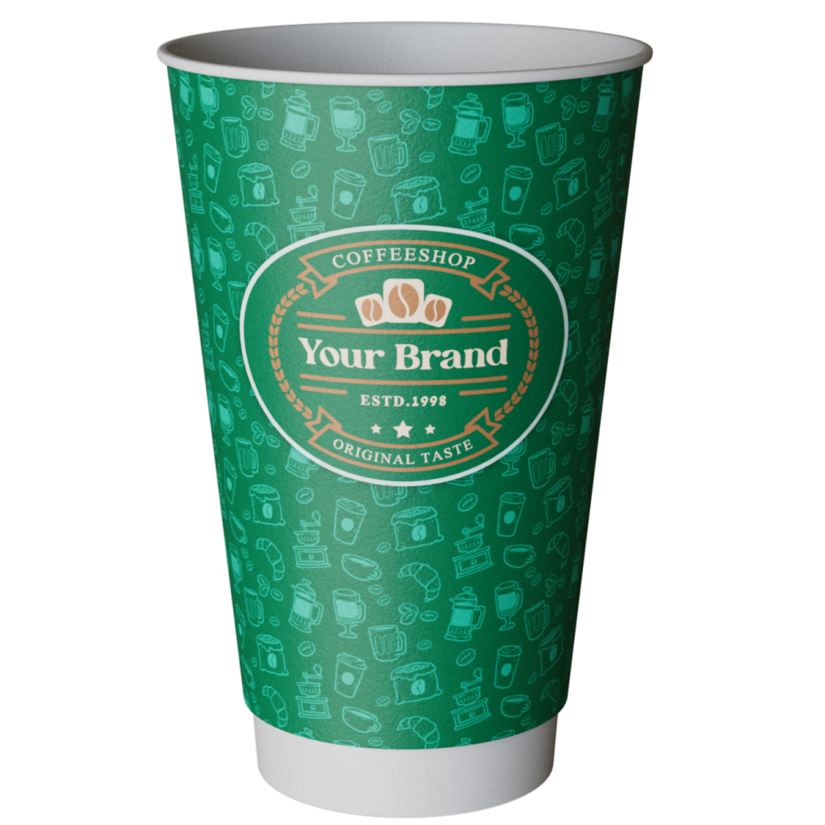 Single Use Branded Coffee Cups Custom Printed Reusable and Takeaway Coffee Cups