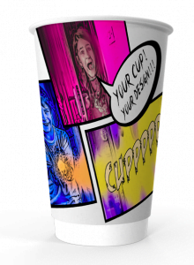 16oz custom printed coffee cup