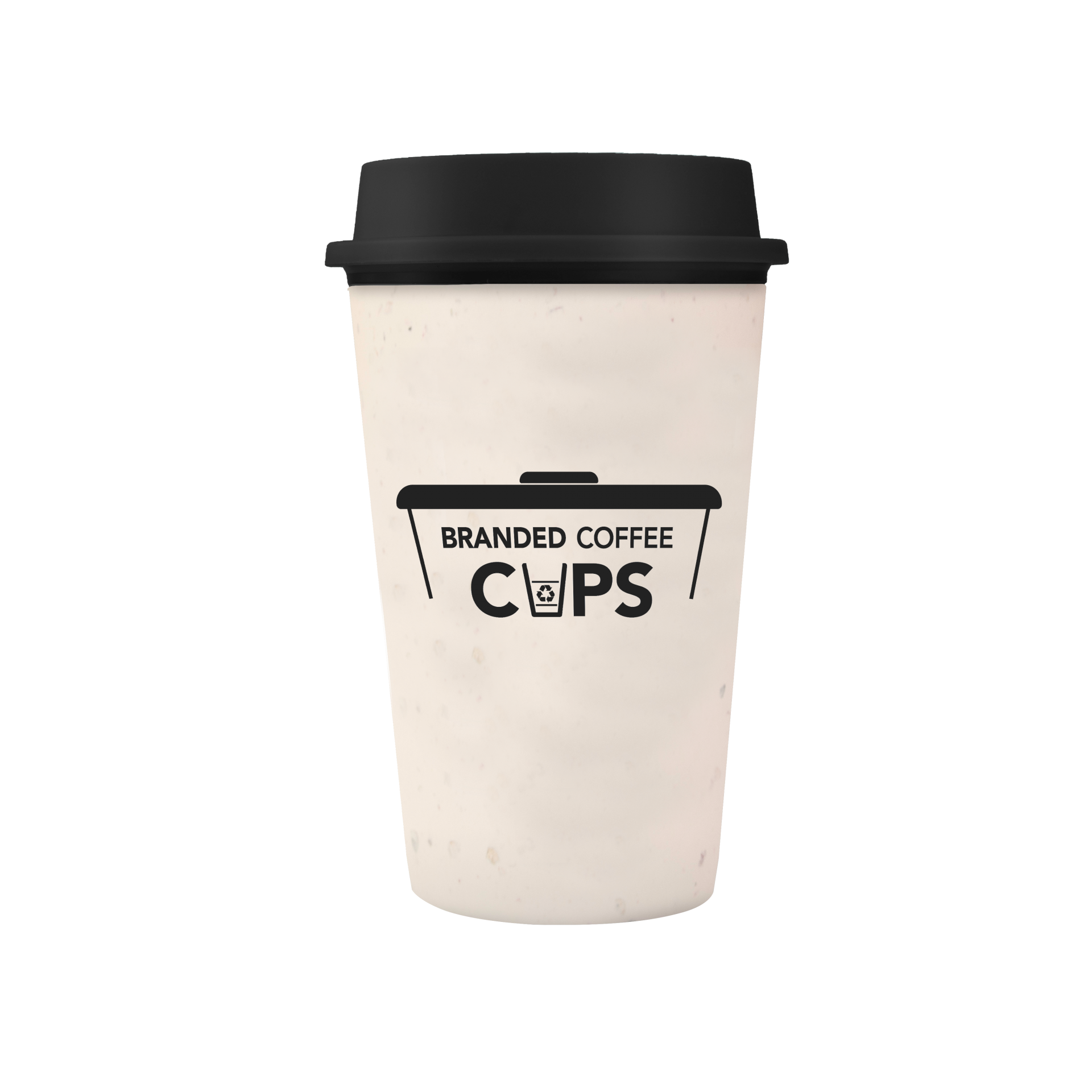 Now Cup Reusable 12 oz Printed 1 Side Branded Coffee Cups