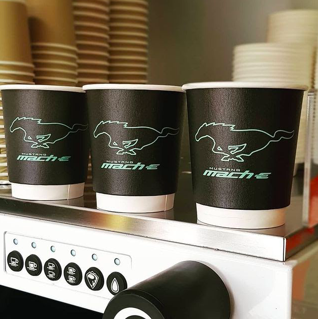 Printed Coffee Cups on Machine