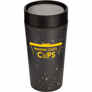 Circular Cup - black and cosmic black - custom printed