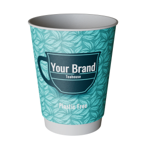 Super Fast Expedited Plastic Free Printed Paper Coffee Cup