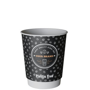 Plastic Free Branded Paper Takeaway Cup
